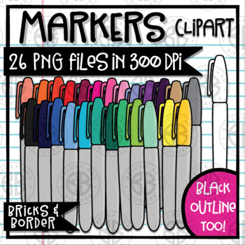 Permanent & Dry Erase Markers Moveable Pieces Scene Creator Elements for  Mockups