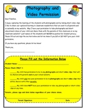 Permission Slip for Taking Photos and Videos of Students