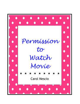 Preview of Permission To Watch Movie Form ~ FREE