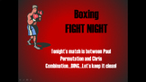 Permutations and Combinations Boxing Match