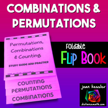 Preview of Permutations and Combinations Foldable  Flip Book