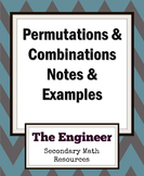Permutations and Combinations Notes and Examples