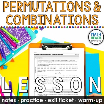 Preview of Permutations and Combinations Notes and Practice