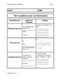 Permutations and Combinations Quick Notes