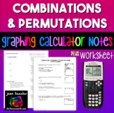 Permutations and Combinations TI-84 Calculator Reference S