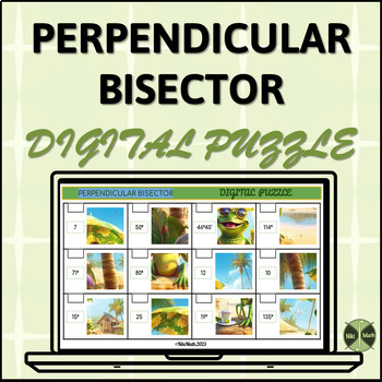Preview of Perpendicular Bisector - Digital Puzzle