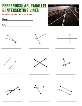 intersecting and perpendicular lines