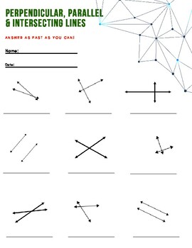 Perpendicular, Parallel & Intersecting Lines by The Funny Teacher Closet