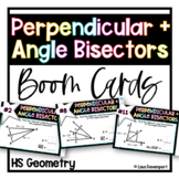 Perpendicular and Angle Bisectors - Geometry Boom Cards