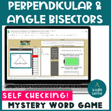 Perpendicular and Angle Bisectors of Triangles Digital Activity