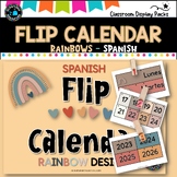 Perpetual Flip Calendars -dates, months, years  - RAINBOW 