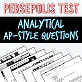 Persepolis Analytical AP-Style Multiple Choice Test/Quiz Q