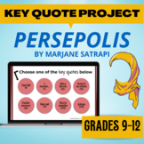Persepolis Key Quote Analysis Project - Digital Choice Board