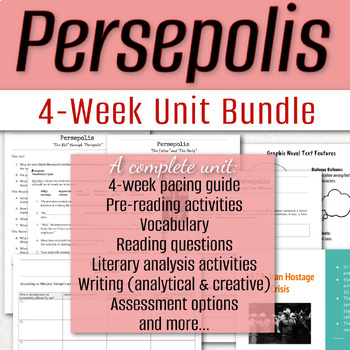 Preview of Persepolis Unit Bundle - A complete 4-week unit!