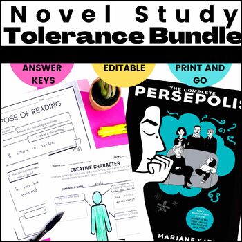 Preview of Persepolis Novel Study/Teaching Tolerance/Whiteness Project Bundle