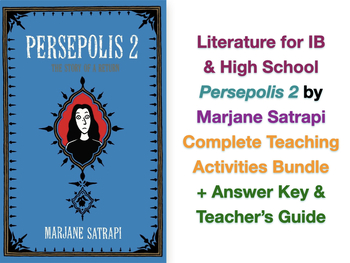 Preview of Persepolis Part 2 (Satrapi) - Complete Advanced Teaching BUNDLE + ANSWERS