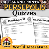 Persepolis by Marjane Satrapi Quizzes | Printable & Digital