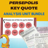Persepolis key quote analysis BUNDLE - theme, tone, diction