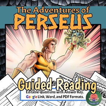 Preview of Perseus Greek Mythology No Prep Lesson and Crossword Puzzle