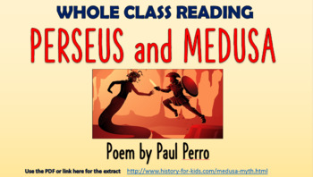 Preview of Perseus and Medusa Poem - Whole Class Reading Session!