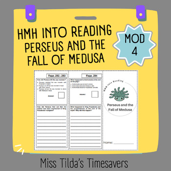 Preview of Perseus and the Fall of Medusa - Grade 4 HMH into Reading (PDF & Digital)