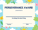 Perseverance Award