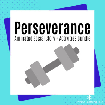 Preview of Perseverance - Distance Learning Social Story Bundle - Elementary / Special Ed