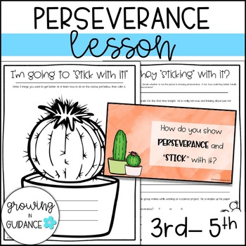 Preview of Perseverance Lesson & Presentation: 3rd-5th Grade