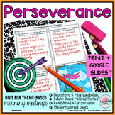 Perseverance Activities for SEL Print and Digital Morning 