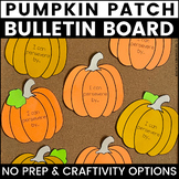 Perseverance Pumpkins September October Bulletin Board and