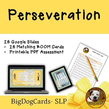 Preview of Perseveration Lesson GOOGLE slides & BOOM Social Skills Activity