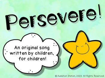 Preview of Persevere! An Original Song Written By Children, For Children