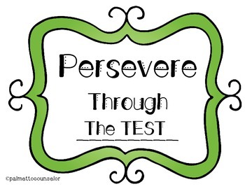 Preview of Persevere Through "The Test"