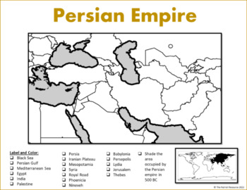 persian empire map
