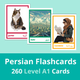 Persian Flashcards CEFR Level A1 | 260 Farsi Flash Cards
