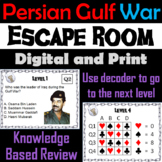 Persian Gulf War Activity Escape Room: Desert Storm