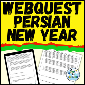 Preview of Persian New Year Nowruz Activity WebQuest for Independent Work or Sub Plans