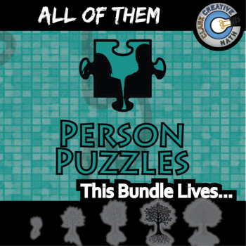 Preview of Person Puzzles -- ALL OF THEM -- Grades (3-12) - - Printable & Digital Bundle