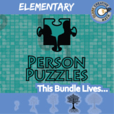 Person Puzzles ELEMENTARY BUNDLE - Printable & Digital Activities