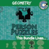 Person Puzzles - GEOMETRY BUNDLE - - Printable & Digital A