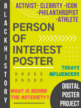 Preview of Person of Interest Poster: Modern Influencers-Black History