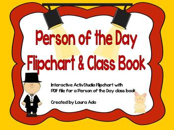 Preview of Person of the Day Flipchart with Class Book