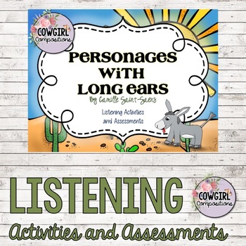 Preview of Personages with Long Ears Animated Listening Activities and Assessments