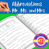 Personal Abbreviations | Mr., Ms., and Mrs.