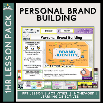Preview of Personal Brand Careers Lesson