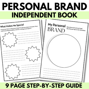 Preview of Personal Brand & Self Identity Workbook: Self Reflection & Self Expression
