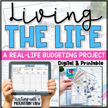 Preview of Personal Budget Math Project and Financial Literacy Real World Math