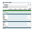 Personal Budget Spreadsheet