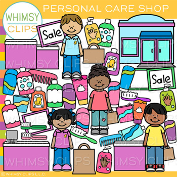 Personal Care Shop Clip Art by Whimsy Clips | TPT