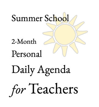 Preview of Personal Daily Agenda for Teachers - May & June 2022